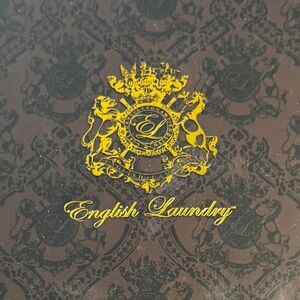 English Laundry Black Suspenders – Premium Leather & Clip Ends, Gift Boxed